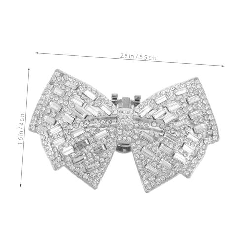 PLAFOPE 2 STÜCK Abnehmbare Strass Schleifen Schuhclips für Hochzeit Pumps DIY Schuhschmuck Vielseitige Langlebige Schleifenabsätze Damenschuhe Zubehör von PLAFOPE