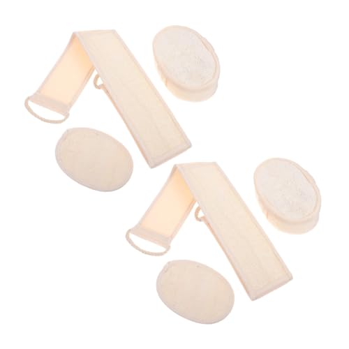 PLAFOPE Peeling-Luffa-Badetuch-Set Schrubber für den Rücken 2 Sets beige Handtücher Tiefenreinigung Entspannung PLAFOPE Peeling-Luffa-Badetuch-Set Schrubber für den Rücken 2 Sets beige Handtücher Tiefenreinigung Entspannung von PLAFOPE
