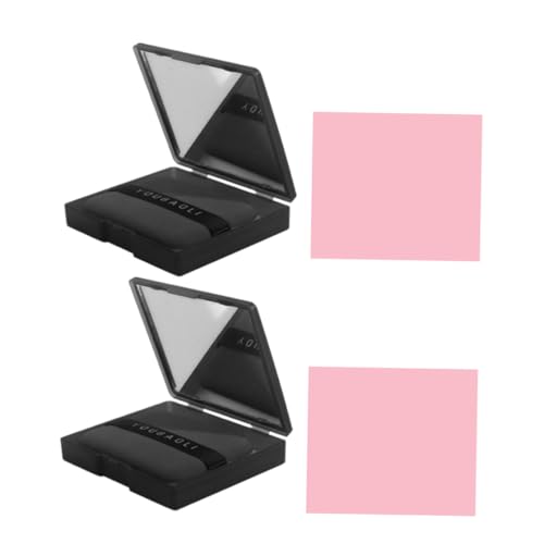 PLAFOPE Set Mit 2 Ölkontrollblättern Mit Spiegel Puff-blotting-beauty-papier Zur Ölabsorption Kompakt Für Unterwegs Den Täglichen Gebrauch von PLAFOPE