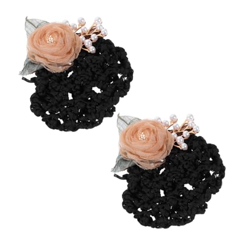 PLAFOPE 2stücke Blumen-haarnetz-clip Blumen-dutt-haarnetz Für Damen Haar-dutt-clip Dekorative Für Frauen von PLAFOPE