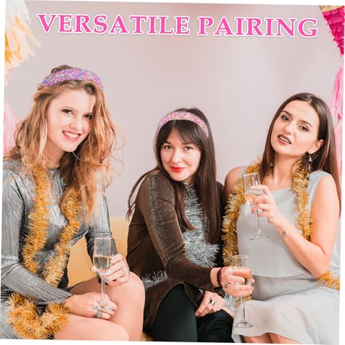 PLAFOPE 2 Stück Chunky Gepolstertes Stirnband für Damen aus Weichem Schwamm Breites Hautfreundliches Haarband mit Sprinkles design Vielseitiges Haar accessoire für Spa Gesichtspflege und von PLAFOPE