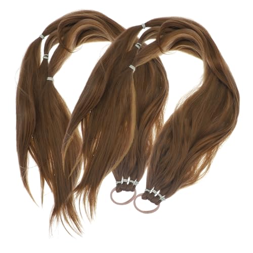 PLAFOPE 2 Stück Geflochtene Pferdeschwanz Haarverlängerung Wrap Around Stil Hochtemperatur Draht Wiederverwendbar Weich Natürliche Optik für Frauen von PLAFOPE