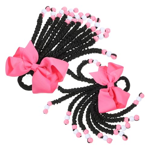 PLAFOPE 2 Stück Geflochtener Boho Pferdeschwanz Geflochtener Pferdeschwanz Farbige Pferdeschwanzverlängerung Abnehmbare Pferdeschwanzverlängerung Für Und Mädchen von PLAFOPE