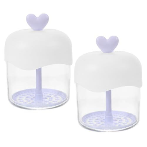 PLAFOPE 2 Stück Gesichtsreiniger Schaumsprudler Transparentes Design Herzförmig Schnelles Aufschäumen Für Duschgel Verwendung Hautpflege Bubble Cleaner Portable von PLAFOPE
