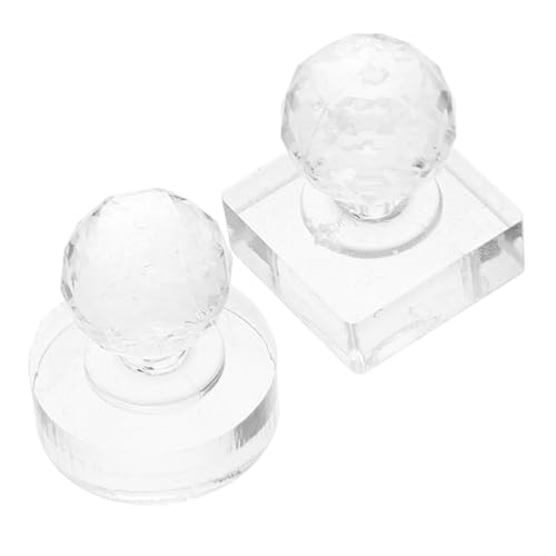 PLAFOPE 2 Stück Lidschatten Presswerkzeug mit Quadratischem Rundem Kristallstempel Effizientes Make-up Reparaturtool für Palette Pressen Tragbar und Reisetauglich von PLAFOPE