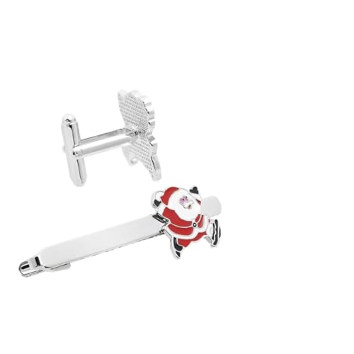 PLAFOPE 2 Stück Mini Santa Claus Krawattenklammer Dekorative Weihnachtsklammern für Herren Modische Ansteckklammern für Hemd und Anzug Langlebig und Stilvoll für Festliche Outfits von PLAFOPE