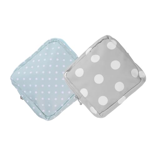 PLAFOPE 2 Stück Sanitary Napkin Aufbewahrungstasche Oxford Langlebig Hygienisch für Teenager Mädchen Damen Reise Schule Büro von PLAFOPE