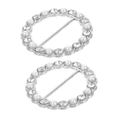 PLAFOPE 2 Stück Schalring Clip aus Langlebiger Legierung Vielseitig Einsetzbar für Damen Schals Seidenschals und T shirts Sicherer Halt Einfach zu Befestigen Modisches Accessoire für von PLAFOPE