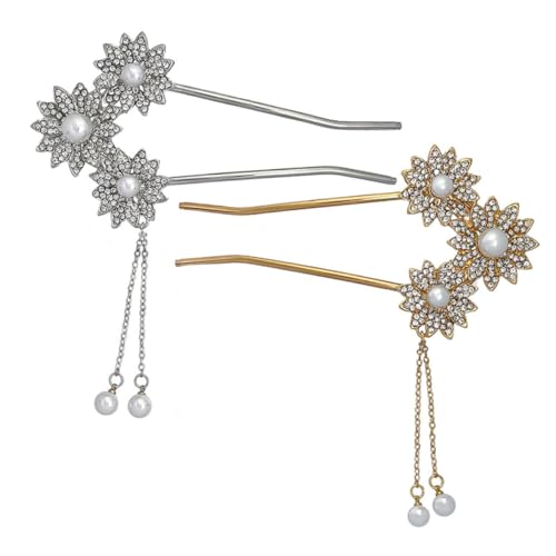 PLAFOPE 2 Stück Teiliges Haarstäbe mit Blumen Perlen und Quasten Retro Haargabeln für Frauen Brautschmuck und Haarschmuck für Hochzeit Langlebige Leichte und Sichere Haarnadeln PLAFOPE 2 Stück Teiliges Haarstäbe mit Blumen Perlen und Quasten Retro Haargabeln für Frauen Brautschmuck und Haarschmuck für Hochzeit Langlebige Leichte und Sichere Haarnadeln von PLAFOPE