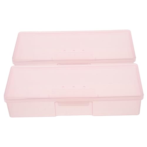 PLAFOPE 2 Stück Teiliges Nagelwerkzeug Aufbewahrungsbox Geräumiger Nagel Organizer mit Robustem Stilvolles Design Kompakt und Leicht für Maniküre Gelnägel Fingernägel und Fußnägel von PLAFOPE