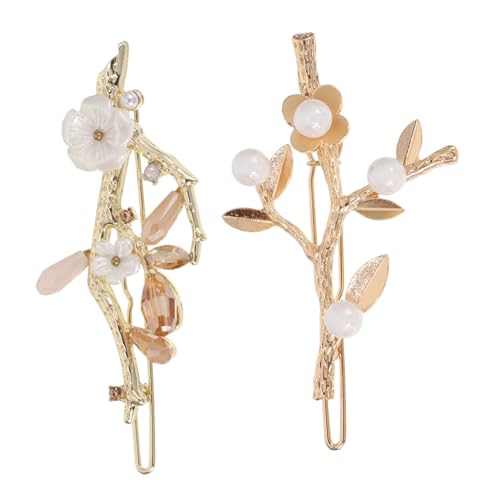 PLAFOPE 2stücke Perle Haarnadeln Blume Kopfschmuck Party Haarspangen Für Mädchen Frauen von PLAFOPE