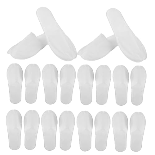 PLAFOPE 20 Paare Einweg Hausschuhe Hotel Spa Slipper mit Rutschfester Sohle Leichte und Kompakte Einmal Hausschuhe für Damen und Herren Geeignet für Badezimmer Gäste und Wellnessbereiche von PLAFOPE