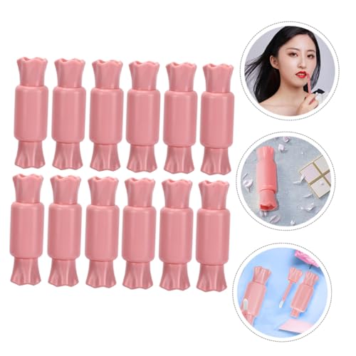 PLAFOPE 20 Stück Lippenstifthülsen zum Selbstbefüllen Plastikfreie Auslaufsichere Lippenpflege tuben in Candy form DIY Kosmetikbehälter für Damen und Mädchen Lipgloss Verpackung von PLAFOPE