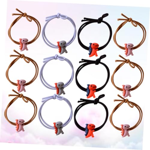 PLAFOPE 20 Stück Teiliges Cartoon Dinosaurier Haarschmuck Elastische Haarbänder für Mädchen Alltag Stirnband Kopfband Haarschmuck Zubehör Zufällige Farbe Zufällige Farbe von PLAFOPE