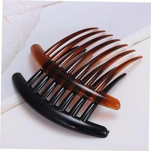 PLAFOPE 20 Stück Teiliges Haarkamm Einfacher mit Zähnen Dicht Gezahnt in Schwarz und Kaffee Leichter Steckkamm für Frauen und Mädchen Vielseitiges Haar accessoire für Alltag und von PLAFOPE