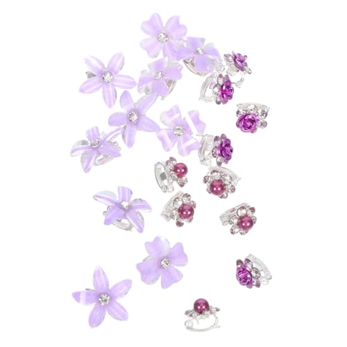 PLAFOPE 20 Stück Teiliges Vintage Blumen Haarspangen Kleine Süße Haarklammern mit Retro-blumendesign Fester Sitz für Zöpfe und Alltagslooks Filigrane Details für Mädchen und Damen von PLAFOPE