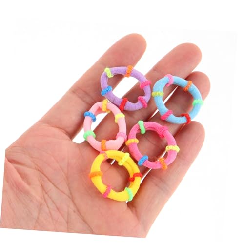 PLAFOPE 200 Stück Teiliges Kleine Elastische Haargummis für Mädchen Nahtlose Farbige Haarbänder mit Hoher Dehnbarkeit Sanft zu Feinem Haar für Ponytails und Zöpfe bei Kindern von PLAFOPE