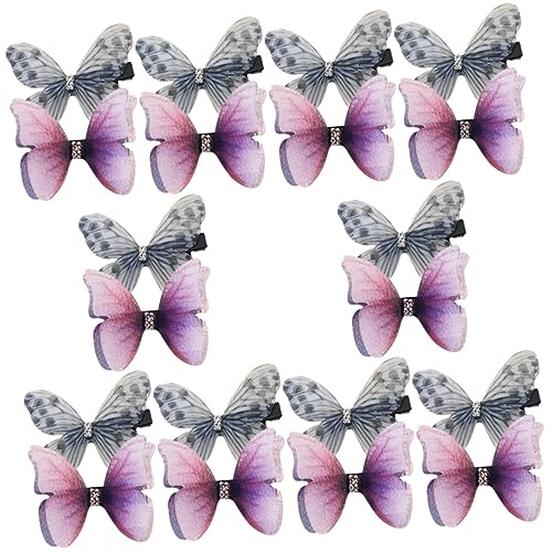 PLAFOPE Haar-Accessoires-Set für Damen mit Schmetterlings-Clips 20-teilig doppellagig Feen-Haarspangen für Mädchen und Frauen zufällige Farbe PLAFOPE Haar-Accessoires-Set für Damen mit Schmetterlings-Clips 20-teilig doppellagig Feen-Haarspangen für Mädchen und Frauen zufällige Farbe von PLAFOPE