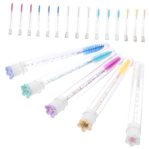 PLAFOPE 20stücke Wimpern Und Augenbrauenbürsten Tragbare Mascara-applikatoren Mit Tube Für Präzise Anwendung Und Trennung Von Wimpern Und Augenbrauen von PLAFOPE