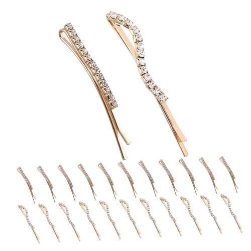 PLAFOPE 24 Stück Teiliges Strass Haarnadel für Damen Glitzernde Bobby Pins aus Robustem Metall Eleganter Haarschmuck für Hochzeit und Besondere Anlässe Langlebige Haarspangen mit von PLAFOPE