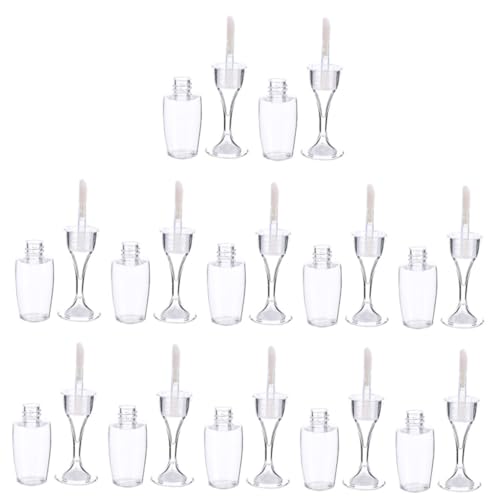PLAFOPE 24St Weinglas Lip gloss klare Lipglosse klare lippenbalsamtube lippenstift set lipstick set Weingläser Lipgloss-Röhren Lippenrohr Behälter für Lippenfarbe selber machen Plastik von PLAFOPE