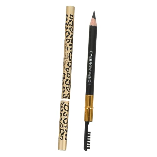 PLAFOPE 2stücke Augenbrauenstift Mit Pinsel Langlebiger Professioneller Augenbrauen-make-up-stift Und Paste Schwarz von PLAFOPE