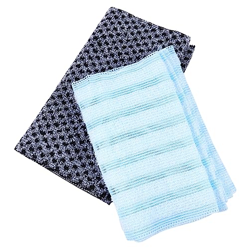 PLAFOPE 2stücke Peeling-rückenschrubber Mit Gurt Rückenreibetuch Für Dusche Badetuch Zum Körperpeeling Für Haut An Rücken Nacken Und Schultern Einfach Zu Reinigen von PLAFOPE