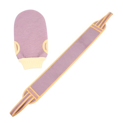 PLAFOPE Badetuch Luffa Rückenschrubber Set Peeling Badehandschuhe Für von PLAFOPE