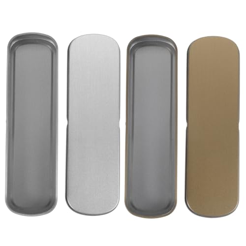 PLAFOPE 2stücke Metall Federmäppchen Organizer Leere Stiftebox Für Schreibwaren Make-up Pinsel Hochwertige Bleistiftbox Und Vielseitige Aufbewahrungslösung Für Schule Und Büro von PLAFOPE