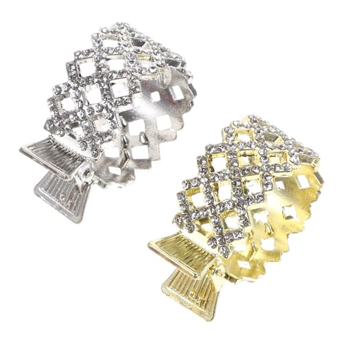 PLAFOPE 2stücke Haarklammern Für Damen Ästhetische Kleine Krallenclips Für Für Hochsteckfrisuren Und Besondere Anlässe Strass von PLAFOPE