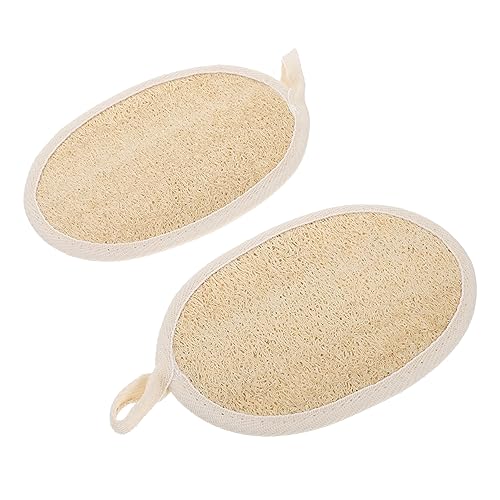 PLAFOPE 2stücke Natürliche Luffa Körperpeeling Handtücher Bad Reinigungsprodukte Körperpflegeaccessoires Badezimmerutensilien von PLAFOPE