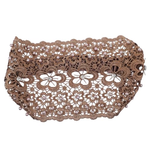 PLAFOPE 2stücke Künstliches Perlen-haarband Mit Hohlem Spitzenmuster Verstellbar Rutschfest Für Hochzeiten Und Besondere Anlässe Haaraccessoire Für Damen von PLAFOPE
