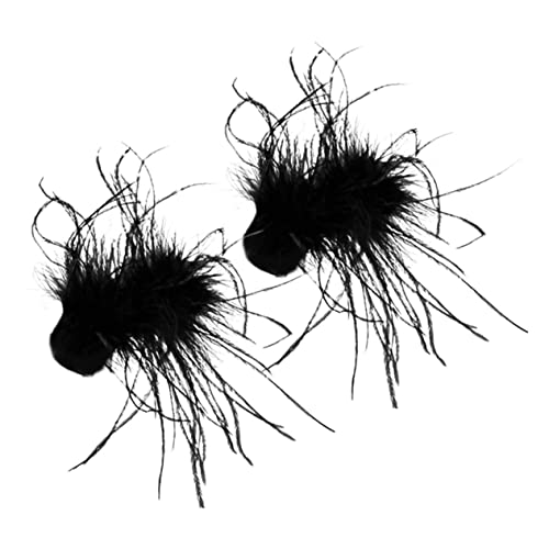 PLAFOPE 2 Stück Flauschige Straußenhaarspangen – Gothic-haarnadel Für Frauen – Haarspangen – Haarschmuck PLAFOPE 2 Stück Flauschige Straußenhaarspangen – Gothic-haarnadel Für Frauen – Haarspangen – Haarschmuck von PLAFOPE