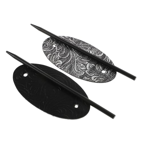 PLAFOPE 2stücke Boho Lange Haarnadeln Oval Retro Haarnadeln Große Feste Feste Vintage Haarspangen Haarspangen von PLAFOPE