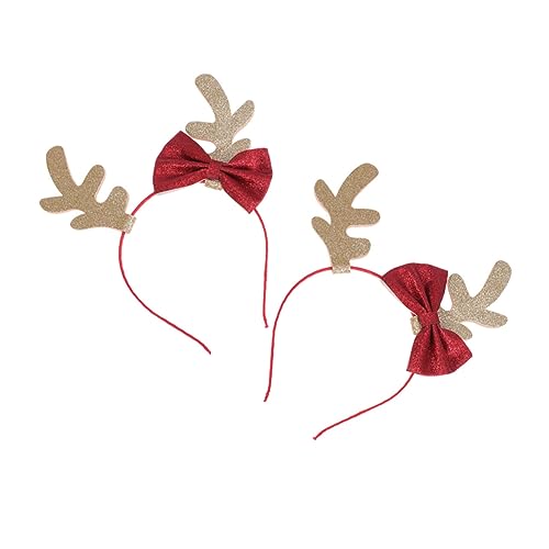 PLAFOPE Rentiergeweih-stirnband Weihnachts-stirnband Für Jungen Und Mädchen Dekorative Glitzer-schleife Haarreif Osterparty-zubehör PLAFOPE Rentiergeweih-stirnband Weihnachts-stirnband Für Jungen Und Mädchen Dekorative Glitzer-schleife Haarreif Osterparty-zubehör von PLAFOPE