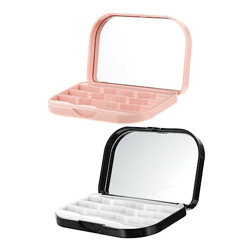 PLAFOPE 2stücke Wimpern-aufbewahrungsbox Organizer Für Künstliche Wimpern Halter Wiederverwendbare Aufbewahrungsbox Für Falsche Wimpern Kosmetik-organizer Schminkspiegel-etui Wimpern- von PLAFOPE