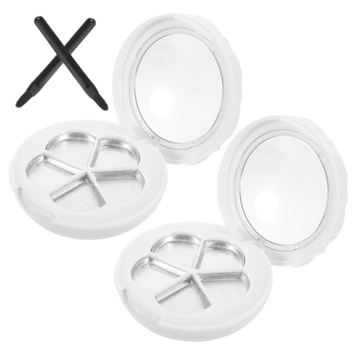 PLAFOPE 2sätze Nachfüllbare Lidschatten Box Mit Spiegel Und Pinsel Für Make-up Tragbare Aufbewahrung Für Und Täglichen Gebrauch von PLAFOPE