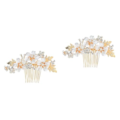PLAFOPE 2 Stück Strass-hochzeitskamm Stilvoller Seitenkamm Für Bräute von PLAFOPE