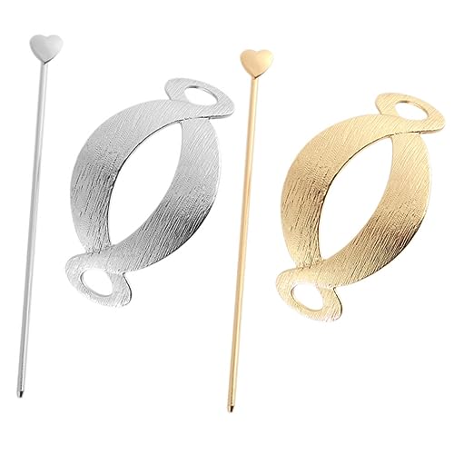 PLAFOPE 2stücke Haarschmuck Haarspangen Herzform Haarnadeln Für Und Mädchen Für Hochzeiten Partys Und Alltag Accessoire Für Verschiedene Frisuren von PLAFOPE