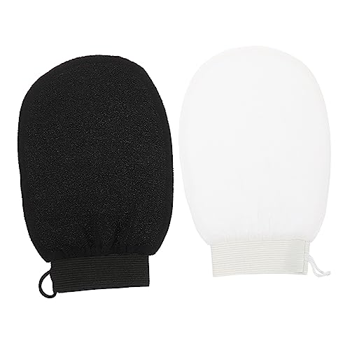 PLAFOPE Peelinghandschuhe 2st Wiederverwendbarer Duschhandschuh Peeling-handschuhe Luffa-duschhandschuhe Körpertücher Körperpeeling -waschlappen Peeling-fäustlinge Mädchen Peeling-luffa-pad Rayon von PLAFOPE