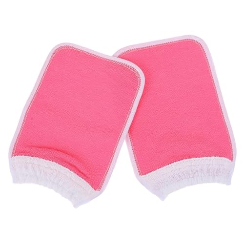 PLAFOPE 2stücke Duschhandschuhe Bad Fäustlinge Peeling Handschuhe Für Körper Badezimmer Badehandschuhe Badetücher Badehandtücher Verdicktes Design Einfache Anwendung von PLAFOPE