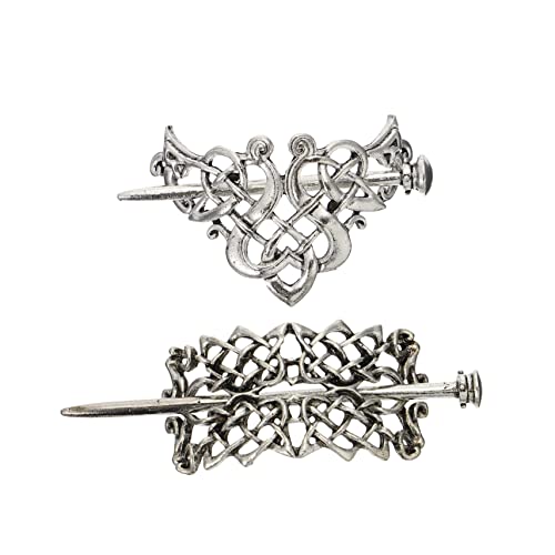 PLAFOPE 2stücke Knoten Haarnadeln Aus Legierung Haarspange Mit Schiebeverschluss Haaraccessoire Für Damen Und Herren von PLAFOPE