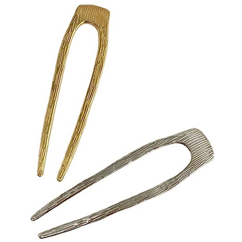 PLAFOPE 2stücke Metall-haarnadeln Für Hochsteckfrisur Französische Haarnadeln Haarstifte Haar Accessoires Für Damen Einfach Zu Tragen Verwenden Geeignet Für Partys Reisen Und Alltag von PLAFOPE