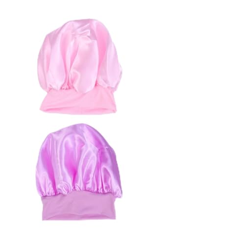 PLAFOPE 2stücke Seitliche Elastische Schlafhauben Für Damen Und Mädchen Zum Schutz Der Frisur Und Organisation Der Haare Im Schlaf Aus Strapazierfähigem Material von PLAFOPE