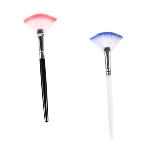 PLAFOPE 2stücke Teiliges Fan Pinsel Für Gesichtsmaske Waschbare Maskenapplikatoren Für Diy Hautpflege Für Augen Schlafmasken Einfach Zu Reinigen Und Wiederverwendbar von PLAFOPE