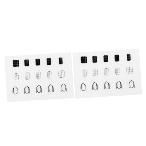 PLAFOPE 2stücke Wiederverwendbare Silikon Manikürematte Übungsmatte Nailart Praxis Kissen Salonbedarf Heimwerker Kompatibel von PLAFOPE