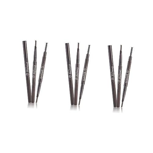 PLAFOPE 3 Stücke 2 Augenbrauenstift Pinsel 2-in-1 Einfache Anwendung Reise-freundliche Natürliche Make-up von PLAFOPE