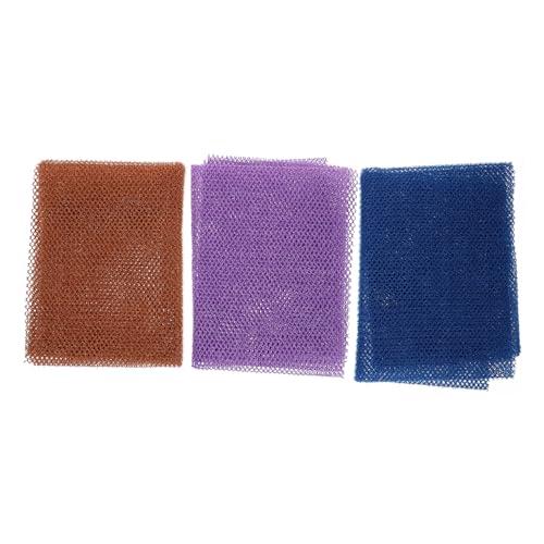 PLAFOPE 3-teiliges Afrikanisches Peeling-handtuch-set Streifen Hautreinigung Badetücher Schäumende Dusche für Den Baderücken von PLAFOPE