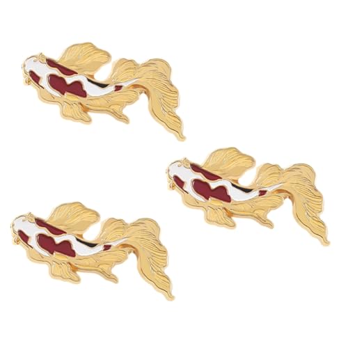 PLAFOPE 3 Stück Cartoon Broschen im Chinesischen Stil Kreative Anstecknadeln für Kleidung Taschen und Accessoires Verwendung Retro Design für und Besondere Anlässe von PLAFOPE