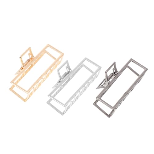 PLAFOPE 3 Stück Große Metall Haarklammern Haarspangen für Damen und Mädchen Modische Haarklammer Groß für Dickes und Dünnes Haar Eleganter Haarschmuck Vielseitig und Komfortabel Bunte von PLAFOPE